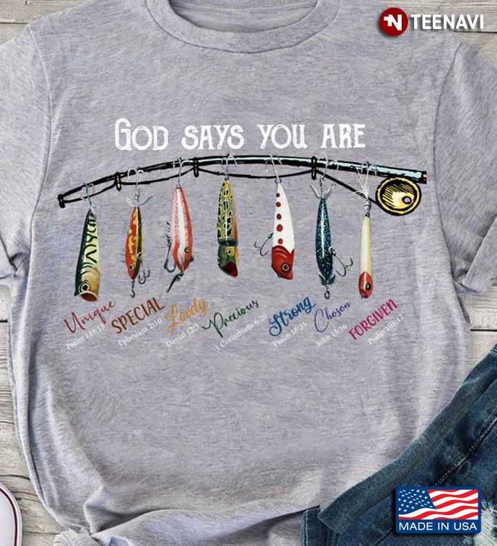 Fishing Lures God Says You Are Unique Special Lovely Precious Strong Chosen Forgiven