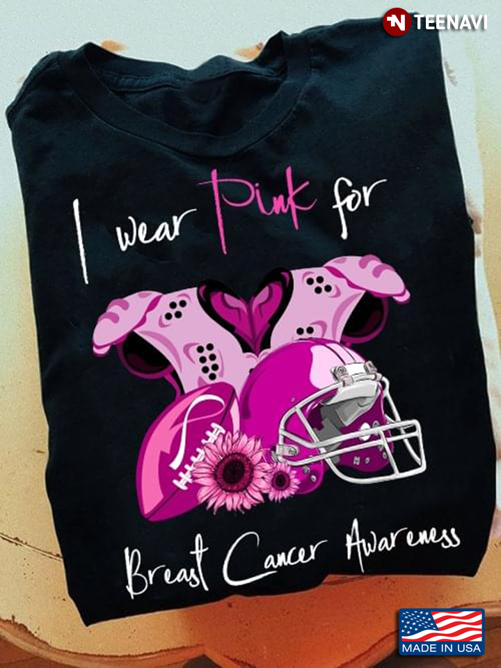 I Wear Pink for Breast Cancer Awareness American Football Outfit