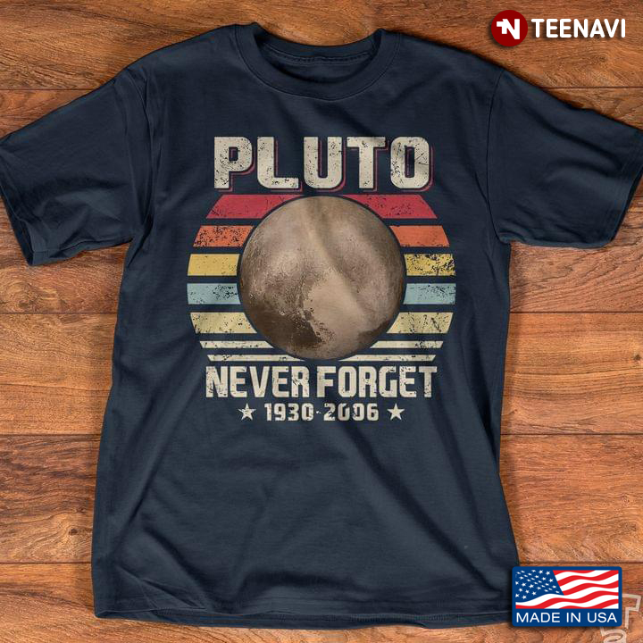 Pluto Never Forget 1930-2006 Planet Vintage