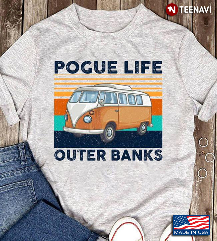 Pogue Life Outer Banks Camping Van Vintage for Camping Lover