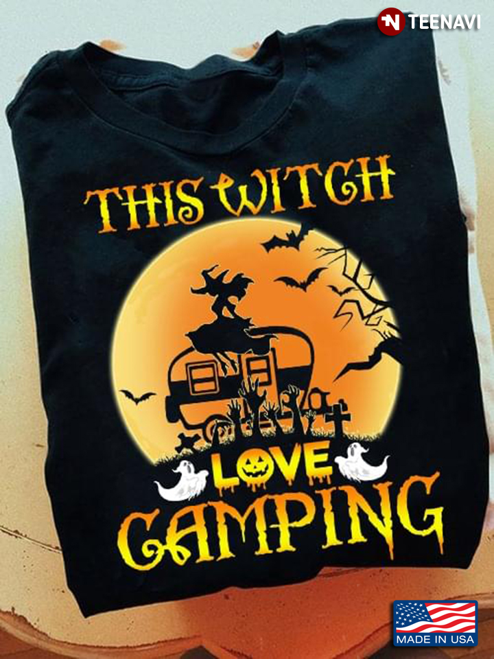 This Witch Love Camping Halloween Scenery T-Shirt