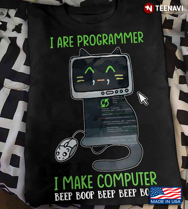I Ate Programmer I Make Computer Beep Boop Beep Beep Boop Funny Computer Cat and Mouse