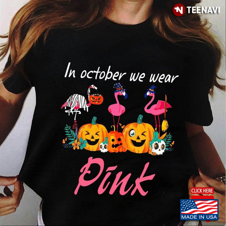 In October We Wear Pink Flamingos in Haloween Costumes Lovely Design for Grl