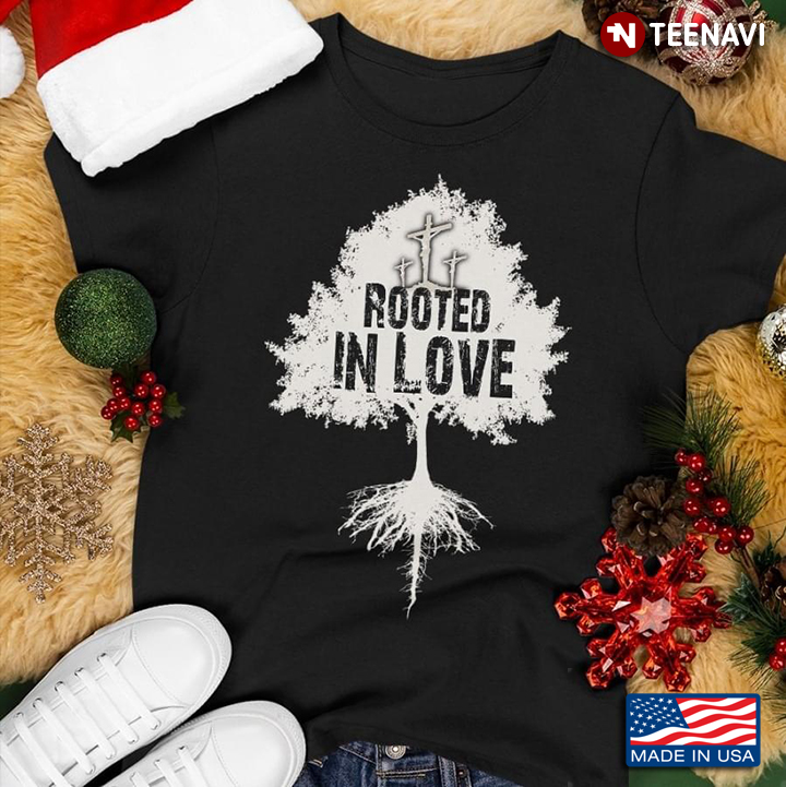 Rooted in Love Cross Christian Gift
