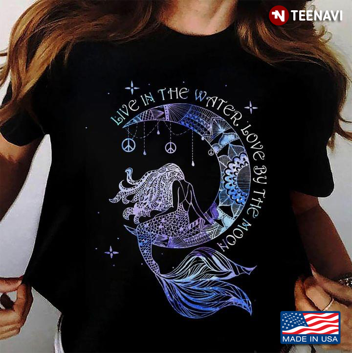 Live In The Winter Love By The Moon Mermaid on The Moon Art for Girl