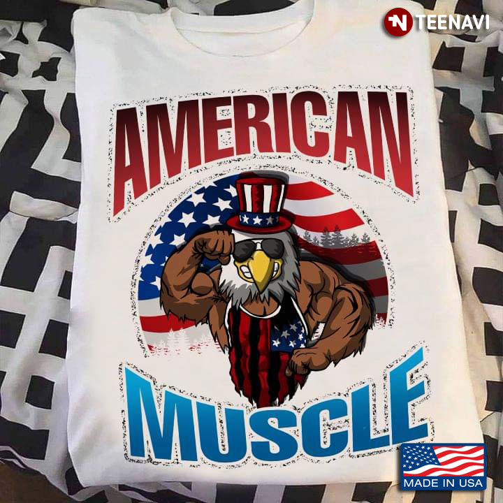 Bald Eagle American Muscle Patriotic for Man