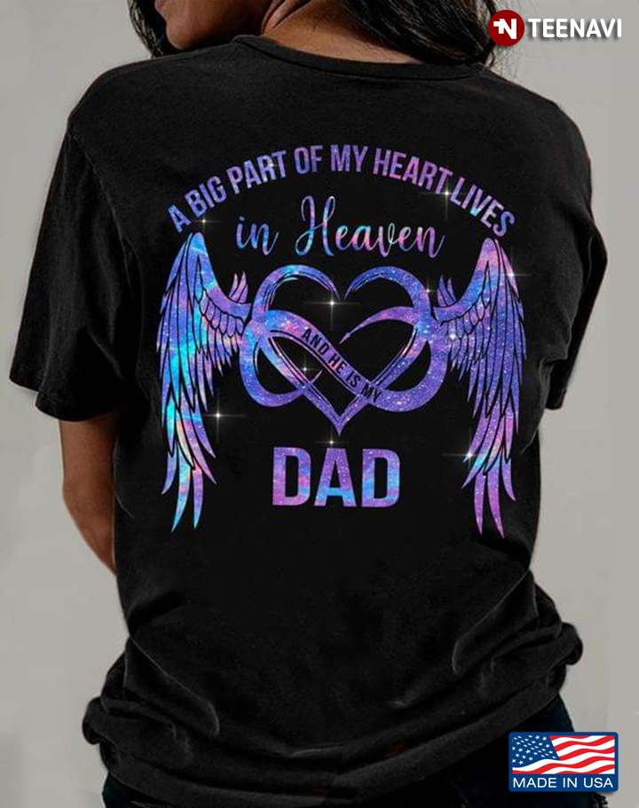 A Big Part of My Heart Lives in Heaven and He is My Dad Remembrance