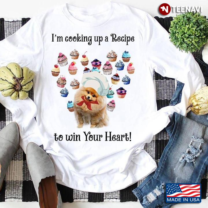 I'm Cooking Up A Recipe To Win Your Heart Lovely Pomeranian Chief and Cupcakes