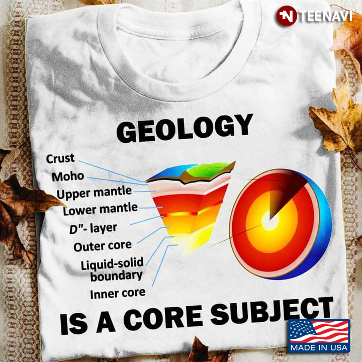 Geology is A Core Subject Layers of The Earth for Geology Lover