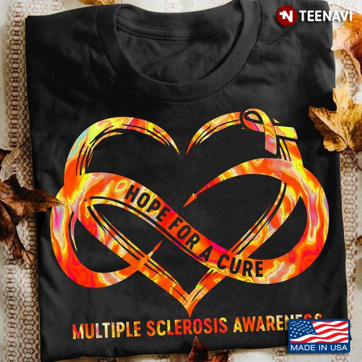 Hope for A Cure Multiple Sclerosis Awareness Infinitive Heart
