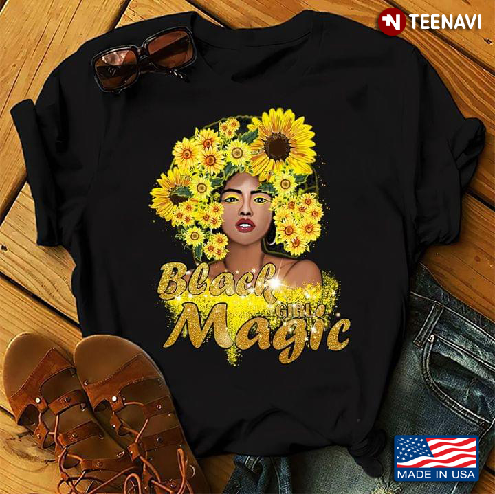 Black Girl Magic Sunflower Melanin Girl