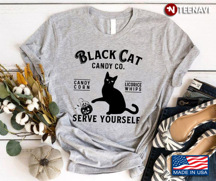 Halloween Black Cat Candy Co Serve Yourself