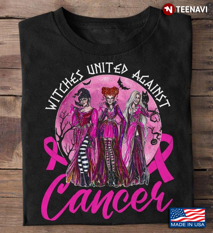 Witches United Against Cancer Halloween Breast Cancer Awareness