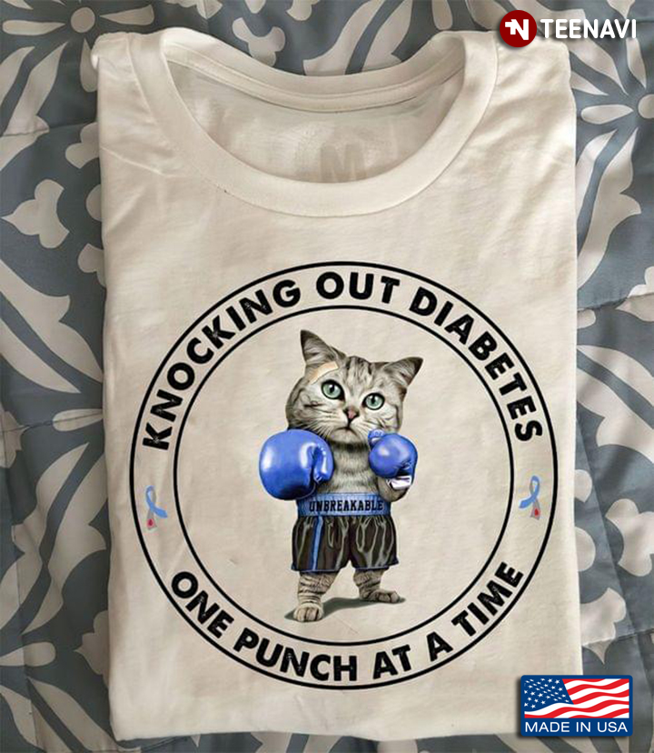 Knocking Out Diabetes One Punch At A Time  Cute  Cat Boxing Diabetes Awareness