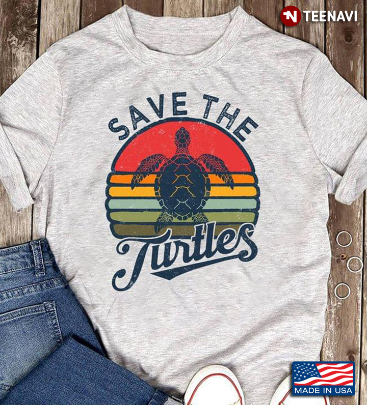 Vintage Save The Turtles Saving Endangered Sea Turtles