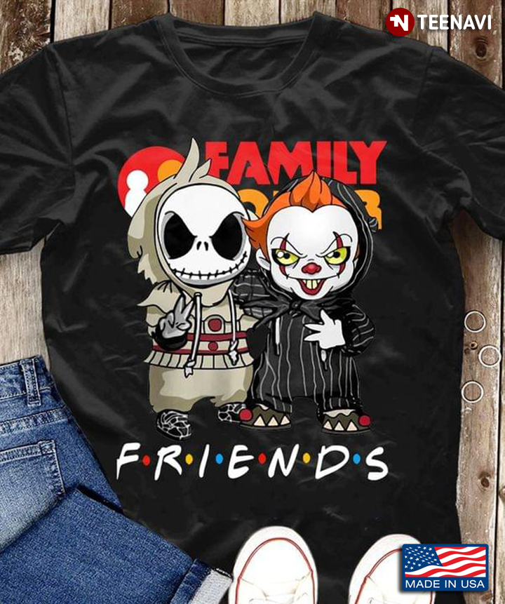 Family Friends Pennywise Jack Skellington For Halloween T-Shirt