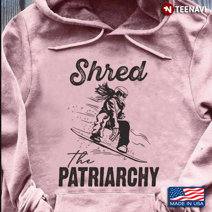 Shred The Patriarchy Girl Skiing