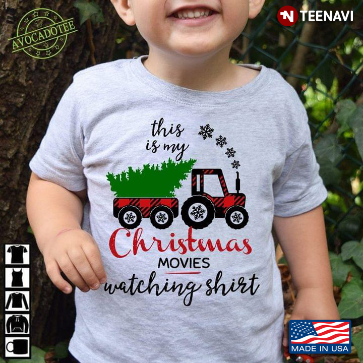 This Is My Christmas Movies Watching Shirt Christmas Tree On Red Truck For Christmas