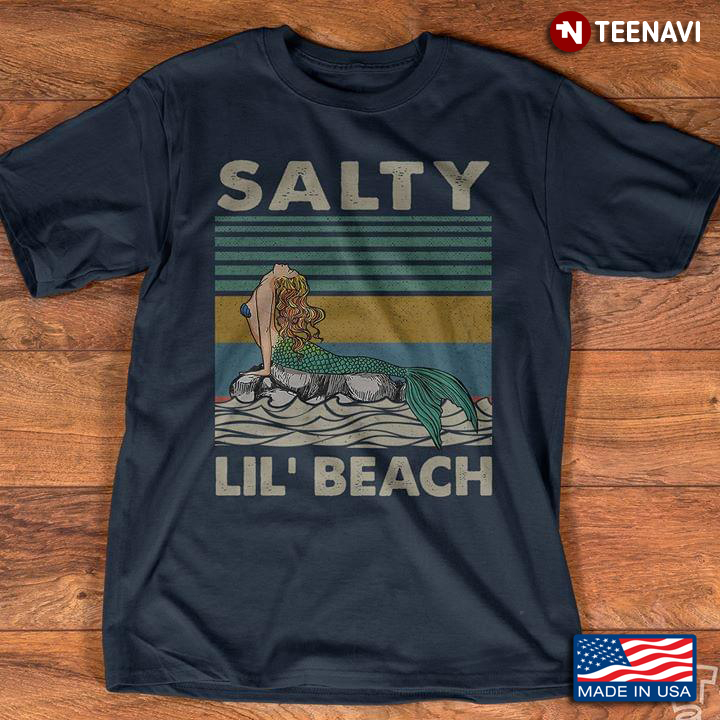 Vintage Mermaid Salty Lil' Beach