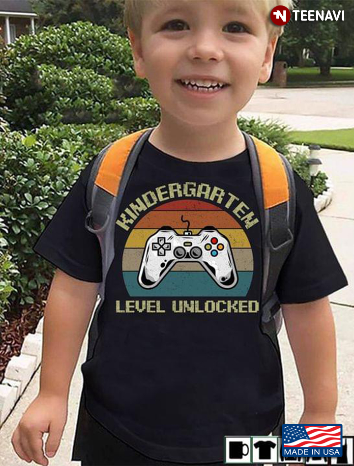 Vintage Kindergarten Level Unlocked Video Games For Game Lover