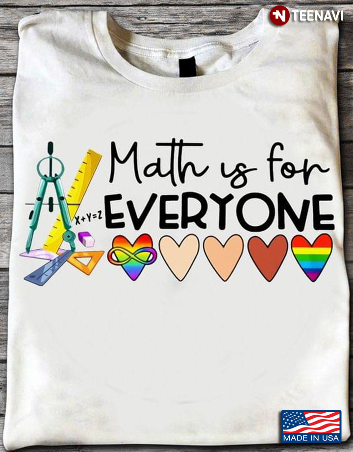 Math Is For Everyone Autism Black LGBT For Math Lover
