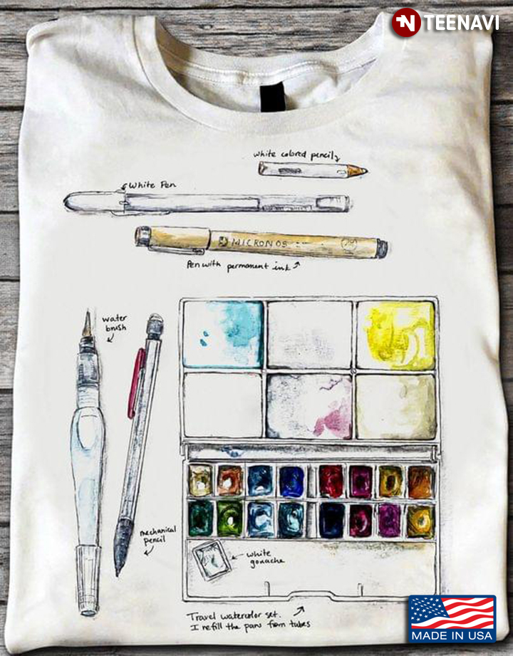 Pens Watercolor Painting For Art Lover