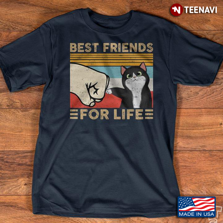 Vintage Best Friends For Life For Cat Lover