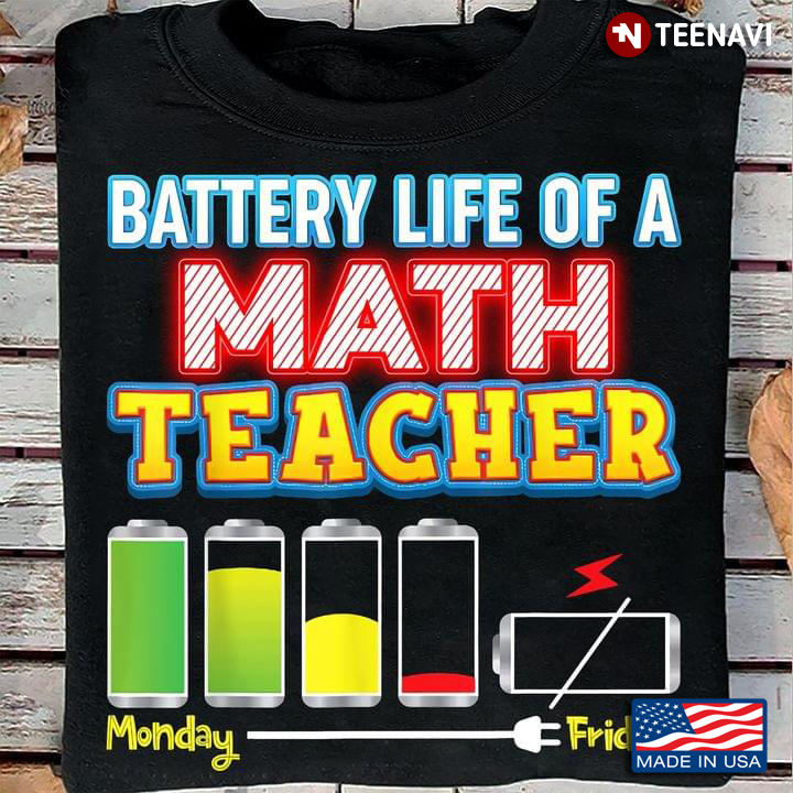 Battery Life Of A Math Teacher Monday Friday