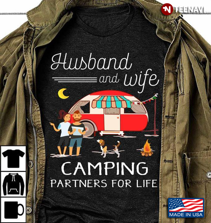 Husband And Wife Camping Partners For Life For Camper