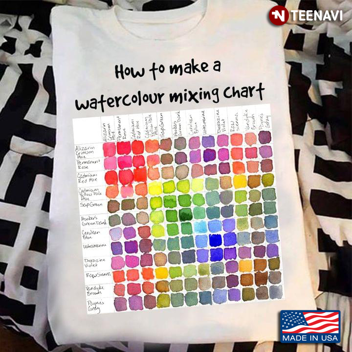 How To Make A Watercolour Mixing Chart For Painting Lover