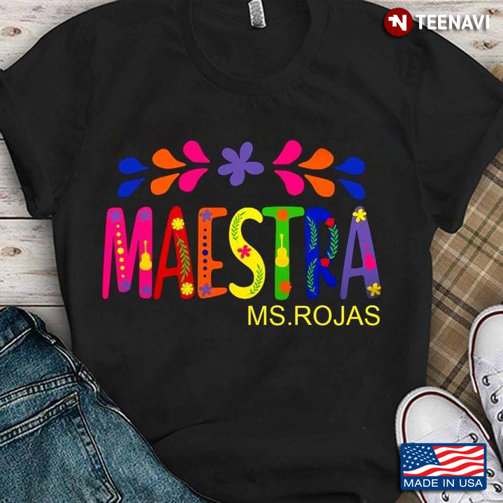Maestra Ms Rojas Colorful Design