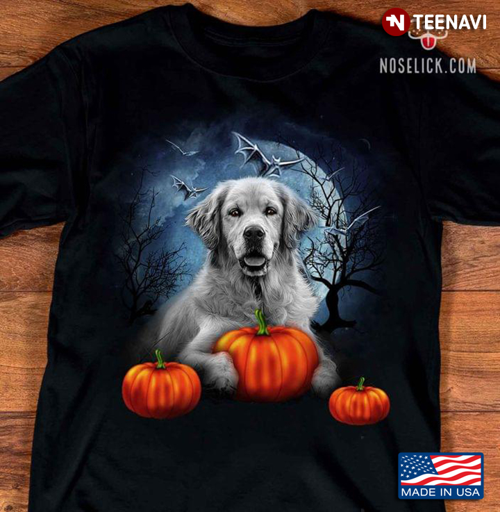 Slovak Cuvac And Pumpkins Dog Lover For Halloween