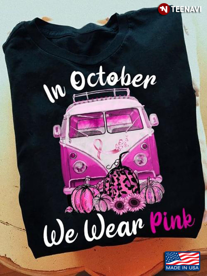 In October We Wear Pink Breast Cancer Awareness Leopard