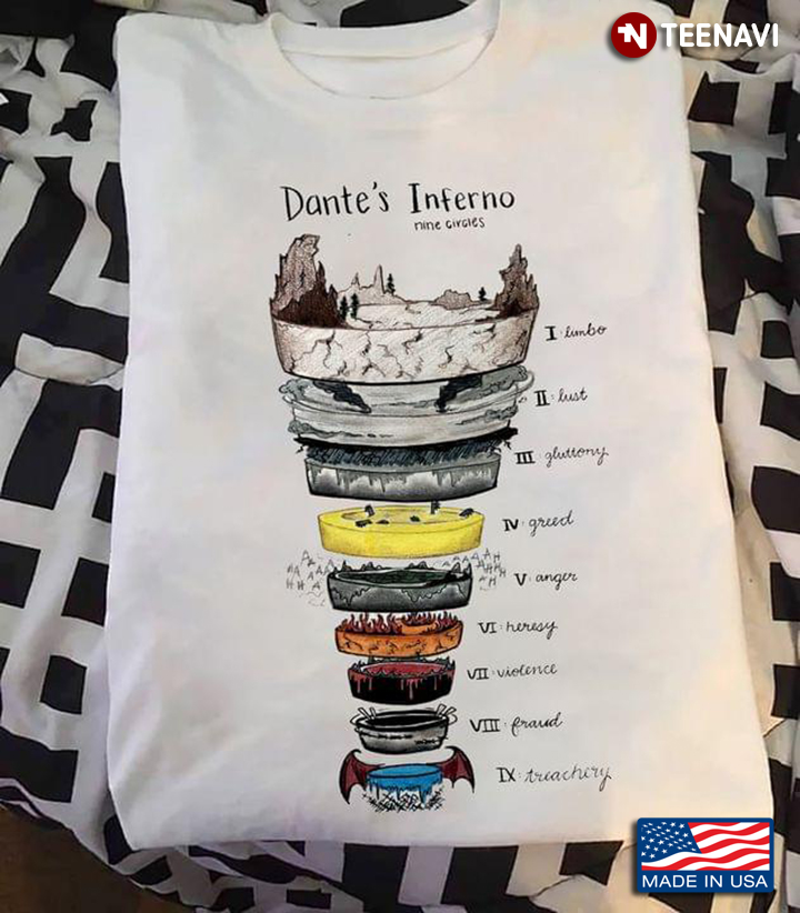 Dante's Inferno Shirt (9 Layers of Hell) – Torment Magazine Shop