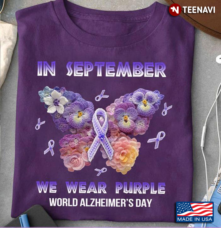 In September We Wear Purple World Alzheimer's Day