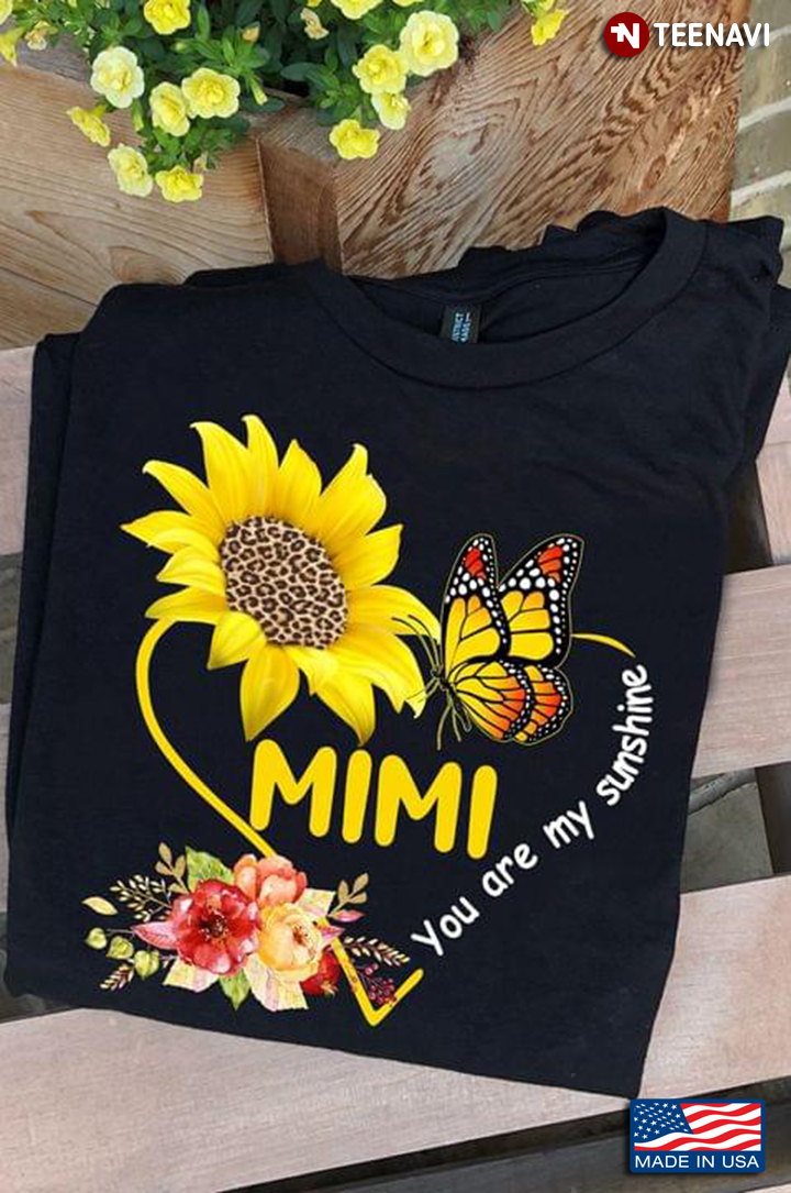 Mimi You Are My Sunshine Sunflower And Butterfly Leopard