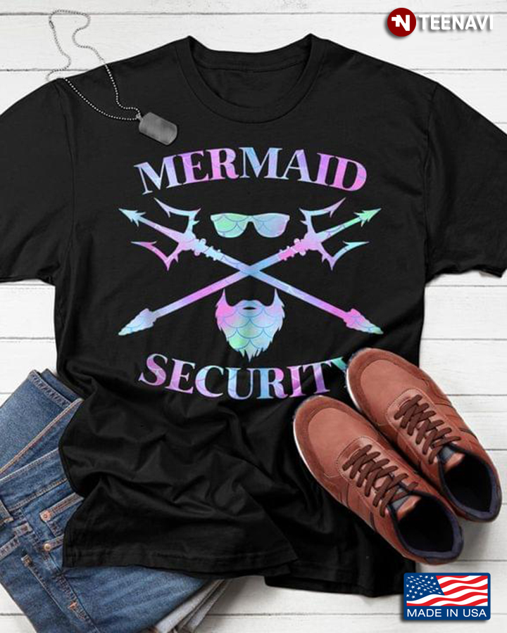 Mermaid Security Beard Glasses And Tridents For Merman