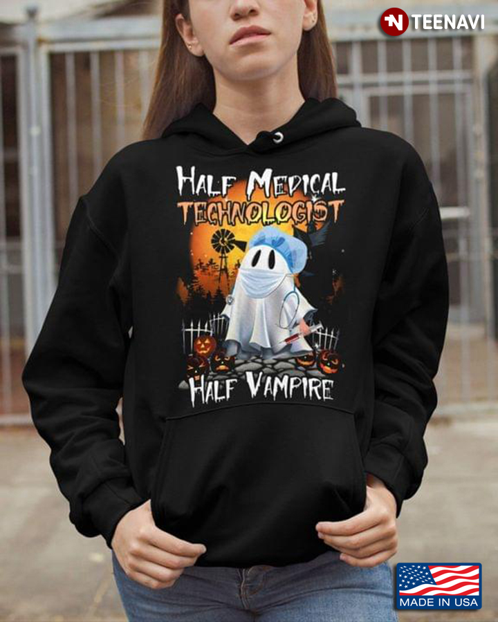 Half Medical Technologist Half Vampire Boo For Halloween
