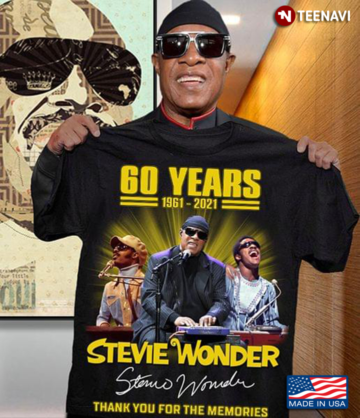 60 Years 1961 2021 Steve Wonder Thank You For The Memories With Signature