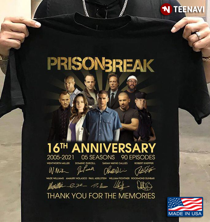Prison Break 16th Anniversary 2005 2021 05 Seasons 90 Episodes Thank You For The Memories