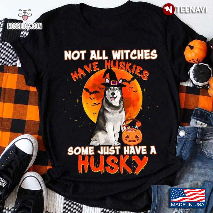 Not All Witches Have Huskies Some Just Have A Husky For Halloween