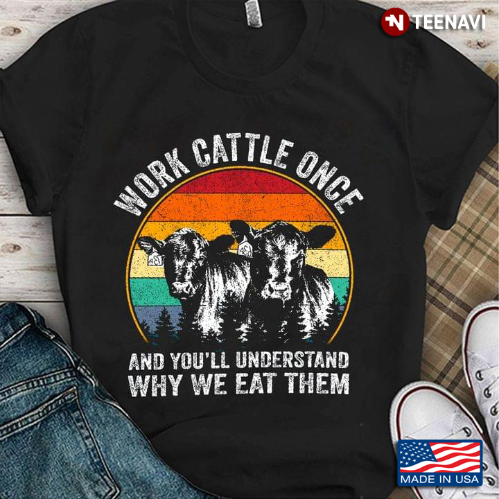 Vintage Cow Work Cattle Once And You'll Understand Why We Eat Them