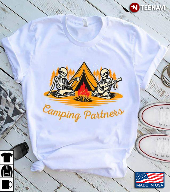 Camping Partners Skeletons For Camp Lover