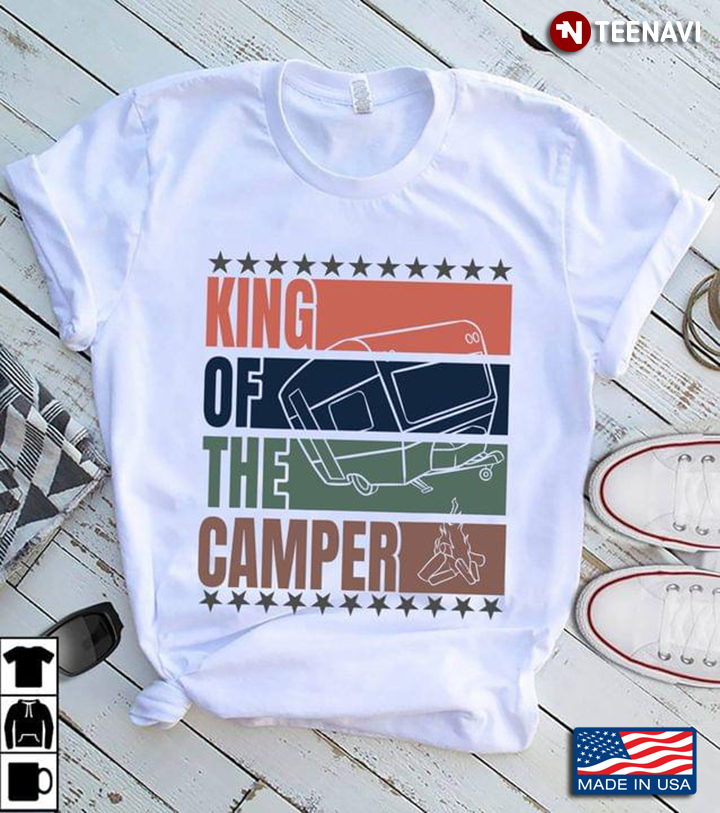Vintage King Of The Camper For Camp Lover