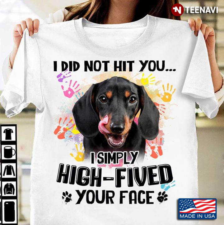 Dachshund I Did Not Hit You I Simply High Fived Your Face For Dog Lover