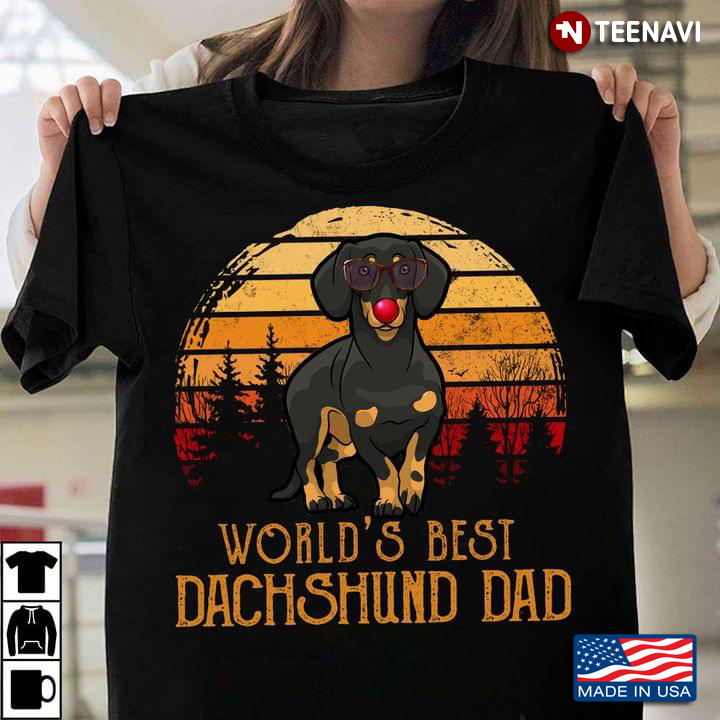 Vintage World's Best Dachshund Dad For Father's Day