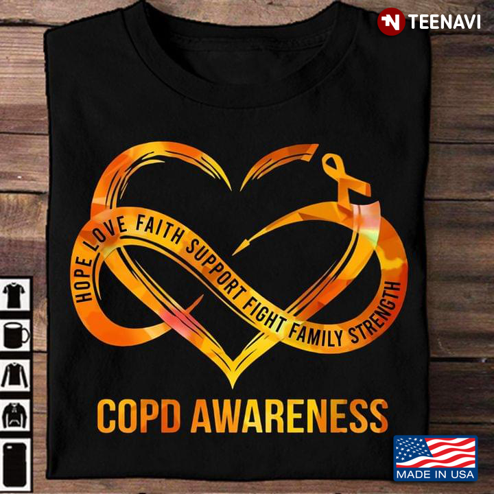 Hope Love Faith Support Fight Family Strength Copd Awareness