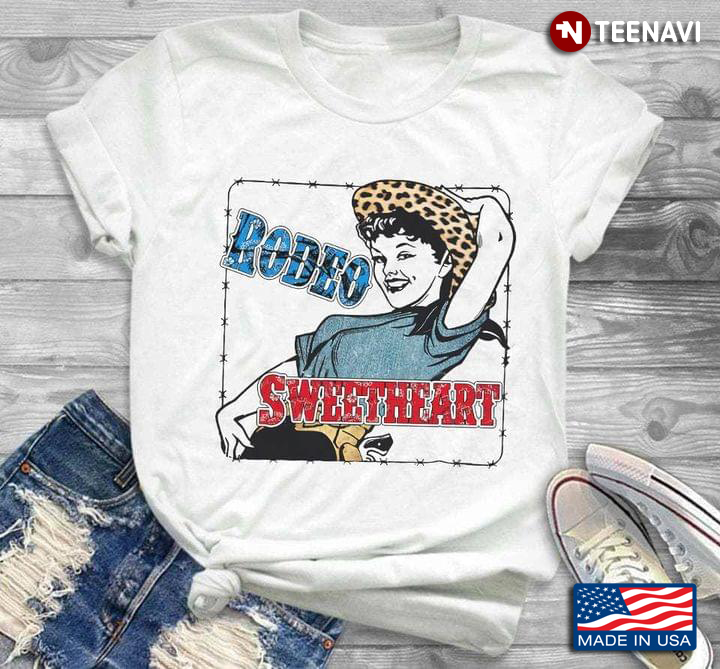 Rodeo Sweetheart Leopard Cowgirl For Rodeo Lover
