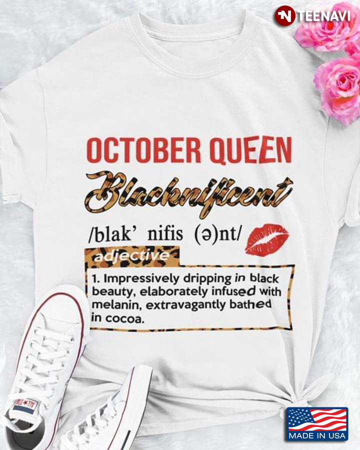 October Queen Blacknificent Impressively Dripping In Black Beauty Elaborately Infused Leopard