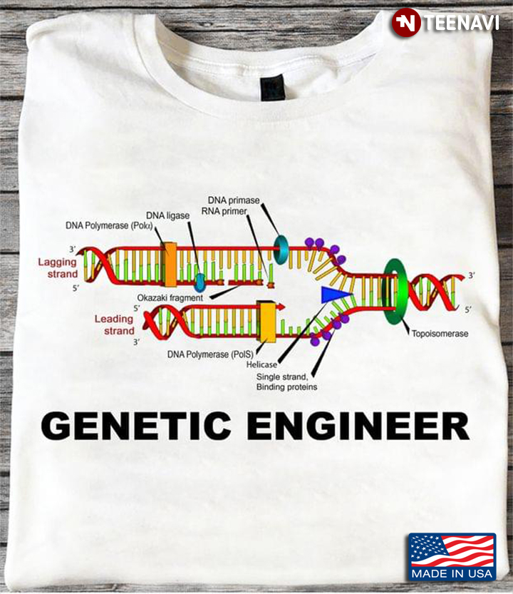 Genetic Engineer DNA Replication For Biology Lover
